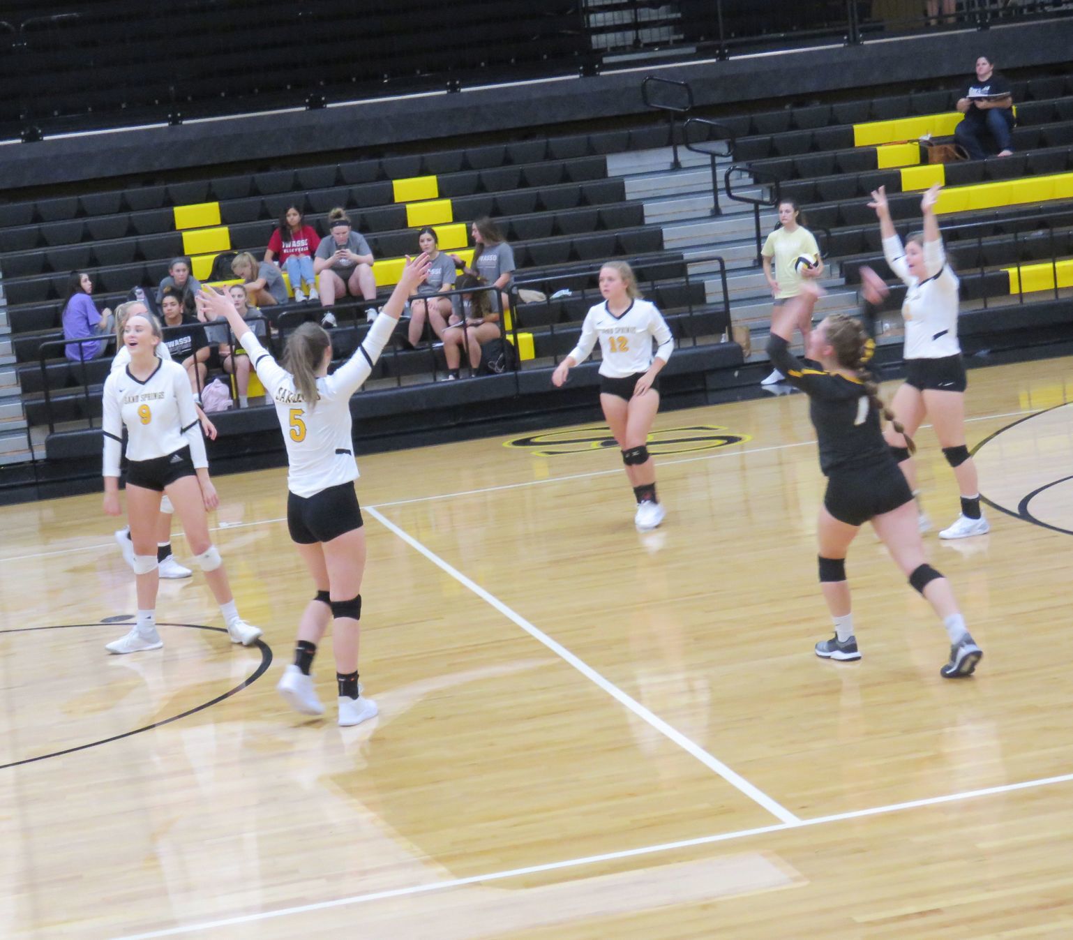 Lady Sandite Volleyball game against the Owasso Rams